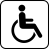 Международный символ инвалида-колясочника