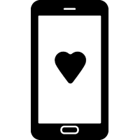 Рисунок сердца в телефоне