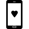 Рисунок сердца в телефоне