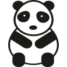 Сидящая панда
