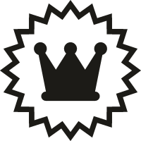 Медаль с рисунком короны