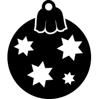 Игрушка для елки с рисунками звезд 2