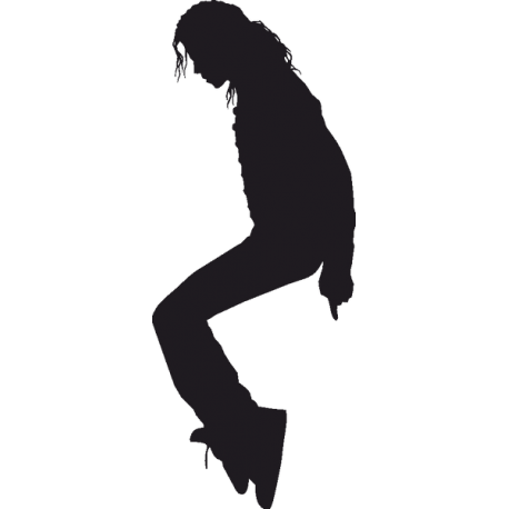 Танцующий Майкл Джексон с согнутыми коленями