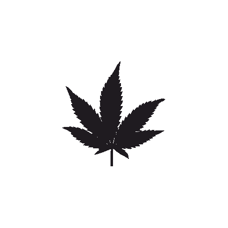 Трафарет листа марихуаны фенечка коноплей