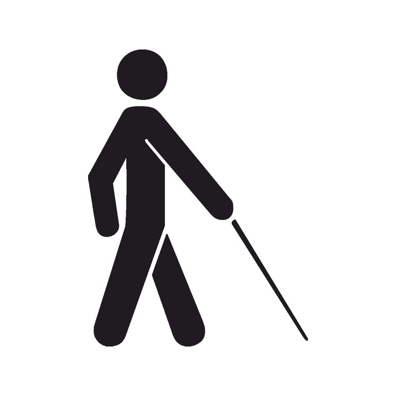 Что означает знак ребенок на коленях. Пиктограмма слепой. Пиктограмма инвалид с палочкой. Знак человечек. Значок слепого человека.