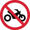 Знак Въезд на Мотоцикле Запрещен 1