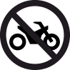 Знак Въезд на Мотоцикле Запрещен 2