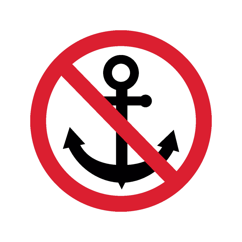 Знак «якоря не бросать!». Запрещающие водные знаки. Навигационный знак якорь не бросать. Запрещающие знаки у водоемов.