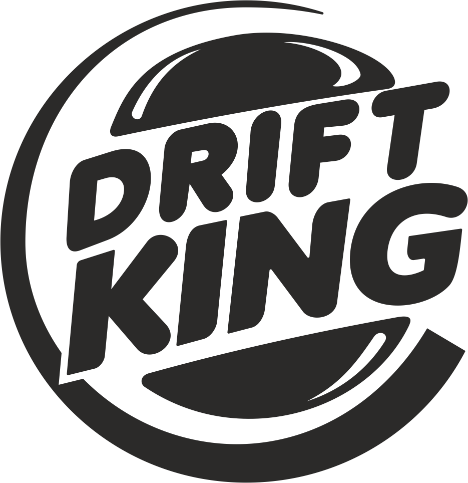 Наклейка на авто DRIFT KING - Король Дрифтинга машину виниловая - матовая,  глянцевая, светоотражающая, магнитная, металлизирован