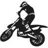 Мотоциклист с поднятым переднем Колесом
