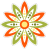 Разноцветный цветок лотоса