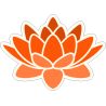 Оранжевый цветок лотоса