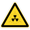 Знак опасно радиация