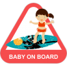 Baby on board - ребенок на сёрфе