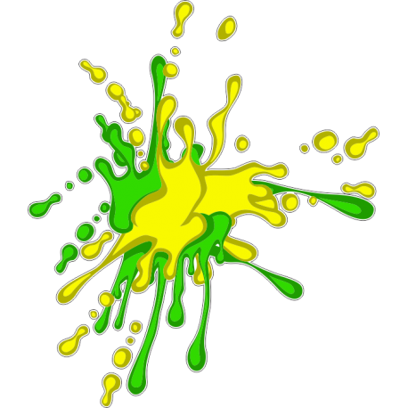 Жёлто-зелёная клякса