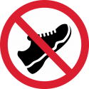Входить в обуви Запрещено 1