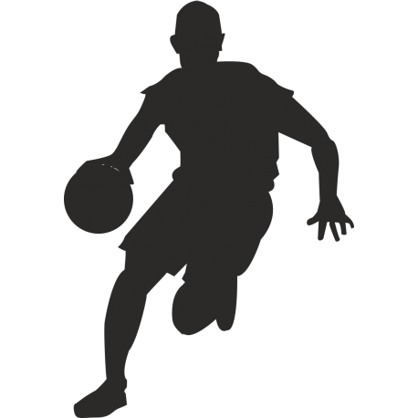 Баскетболист с мячом