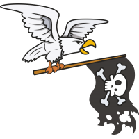 Орел с прапором пиратов