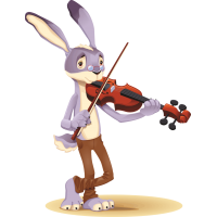 Кролик со скрипкой