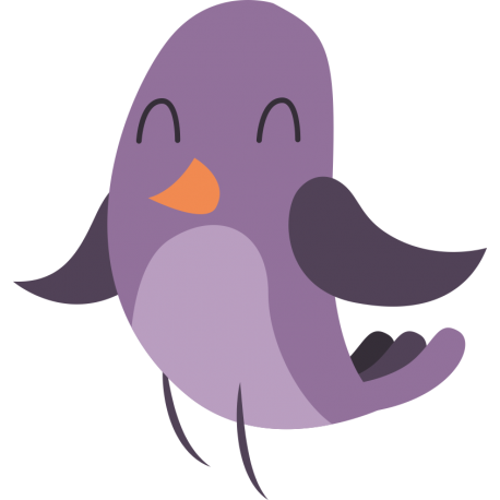 Фиолетовая птица