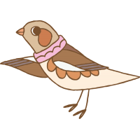 Птица в шарфе
