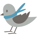 Птица в синем шарфе
