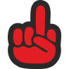 Средний палец - Fuck off - Fuck you
