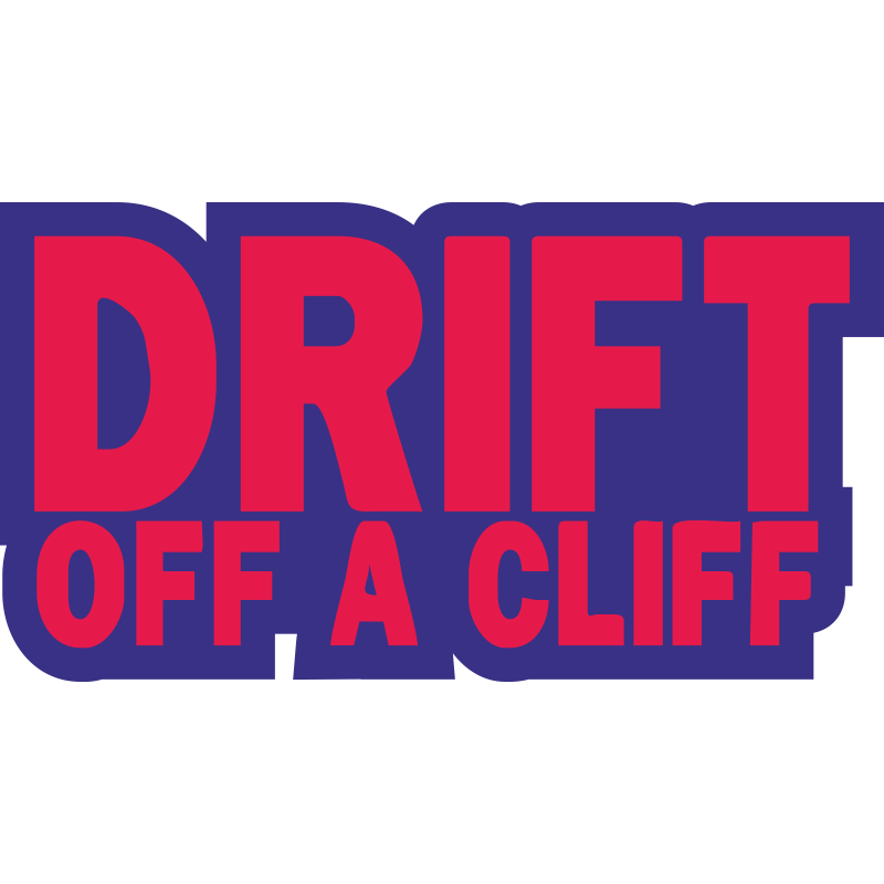 Drift off. Наклейка на авто дрифт ручник.