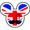 Мышь покрашена в флаг Великобритании
