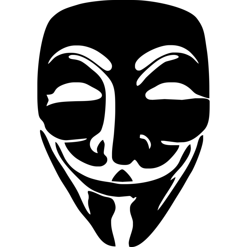 Маска 5 стикеры. Маска анонимус Гая Фокса. Маска Анонимуса вектор. Маска хакеров анонимус.