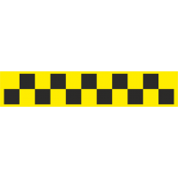 Шашечки для такси желто-черные