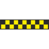 Шашечки для такси черно-желтые