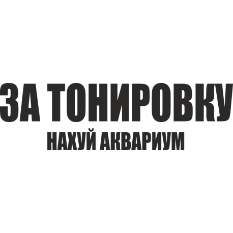 За тонировку