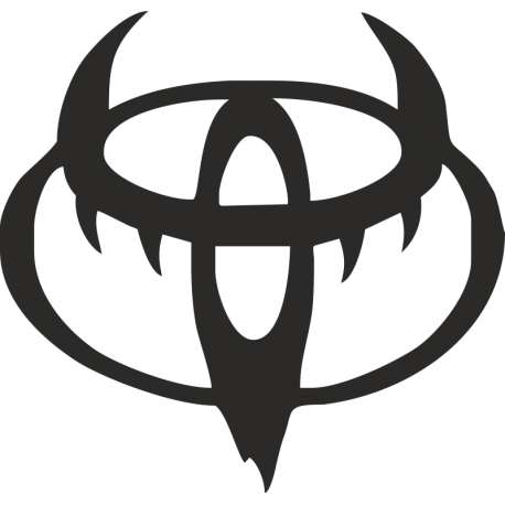 Логотип Toyota/Тойота в стиле дьявола