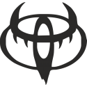 Логотип Toyota/Тойота в стиле дьявола