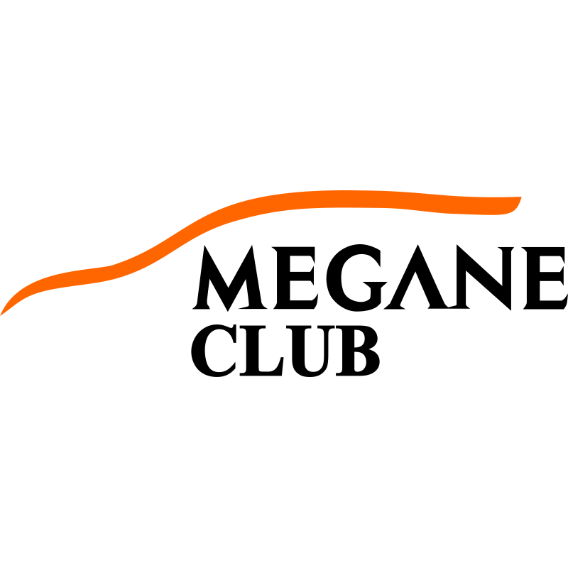 Наклейка на авто "Renault Megane Club - Клуб Рено Меган" - стикер...