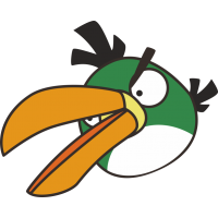 Зелёная птица (Бумеранг, Тукан) из Angry Birds – Злые Птицы