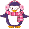 Пингвин в шарфике