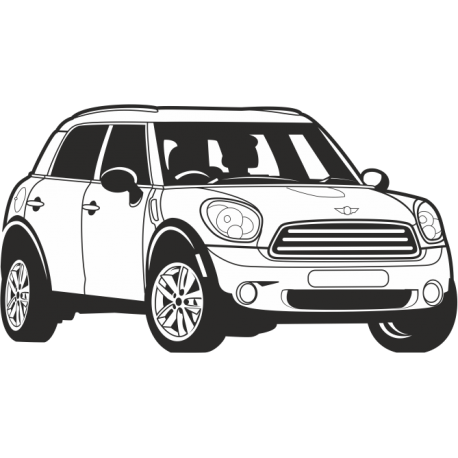 Силуэт  Мини Купер - Mini Cooper