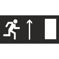 Знак - Направление к эвакуационному выходу(вверх)