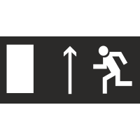 Знак - Направление к эвакуационному выходу(налево вверх)