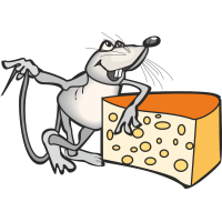 Мышь с сыром