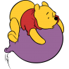 Винни-Пух на воздушном шарике из мультфильма 