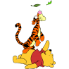Винни-Пух и Тигра из мультфильма 