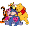 Винни-Пух, Тигра, Иа и Пятачок из мультфильма 
