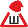 Знак Ш - Шипы в шапке Деда Мороза
