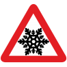 Знак Ш - Шипы со снежинкой