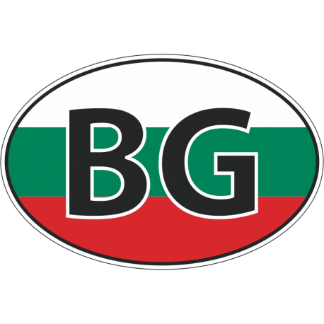 Флаг Болгарии в полукруге