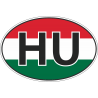 Флаг Венгрии в полукруге