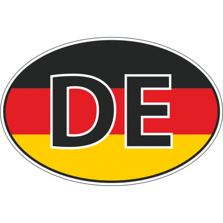 Флаг Германии в овале